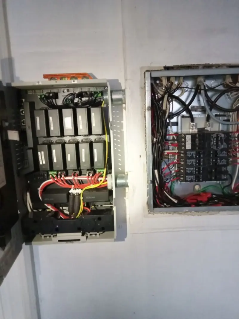 Electrical panel upgrade completed for Security Camera Wiring in West Lealman